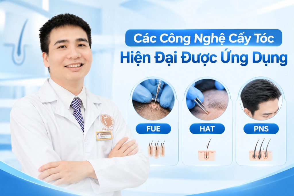 các công nghệ cấy tóc hiện đại 