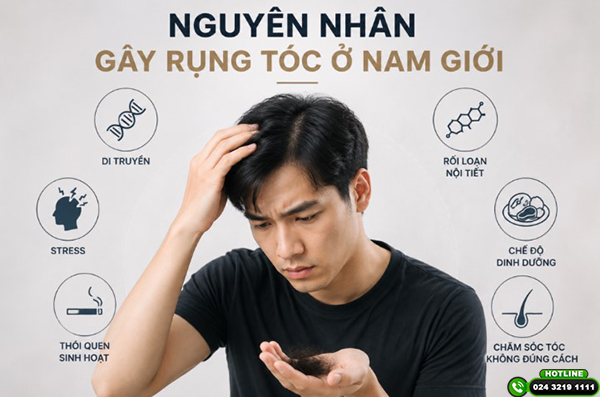 Uống gì để tóc hết rụng ở nam giới? Top 5 loại thuốc được ưu dùng