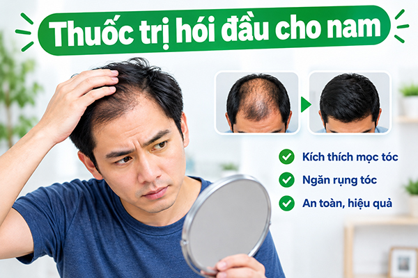 thuốc trị hói đầu cho nam được chuyên gia khuyên dùng