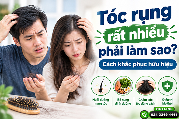 tóc rụng rất nhiều phải làm sao